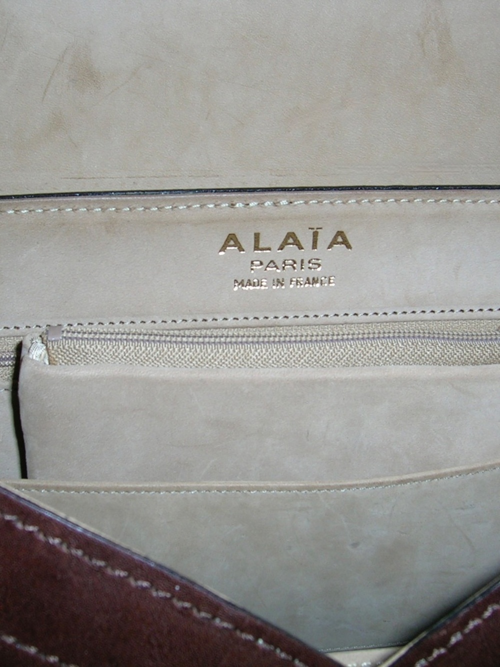 Leather Saddle Bag by Alaia, Prada designer, authentic Opra Winfrey Bag